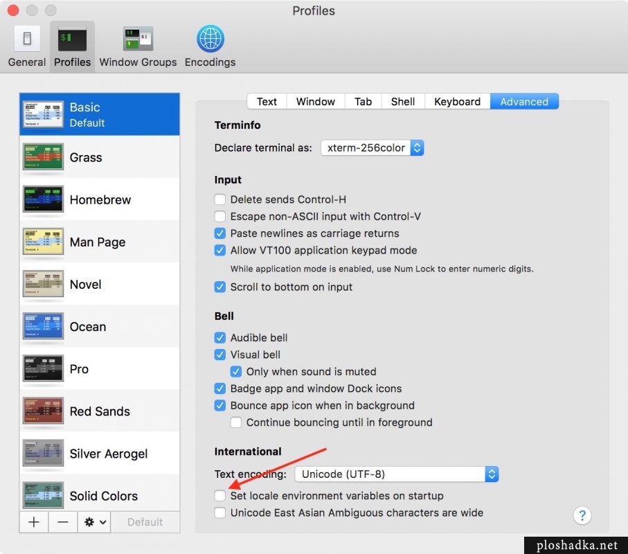 Failed to set locale defaulting to c