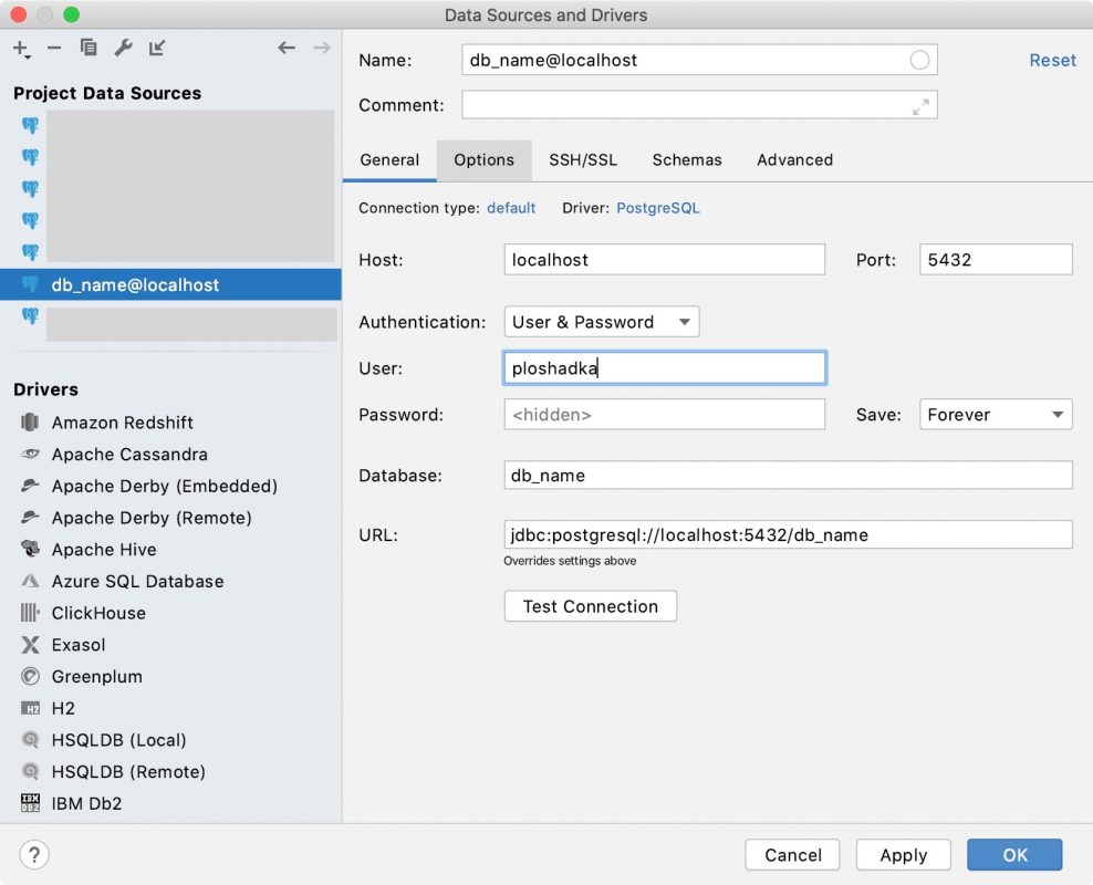 Mac os postgresql установка и настройка